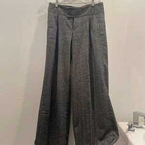 Club Monaco Black and White Herringbone wool Trousers